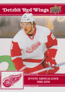 2025/26 Detroit Red Wings Centennial (hobby) – Justin Abdelkader Detroit Red Wings 47