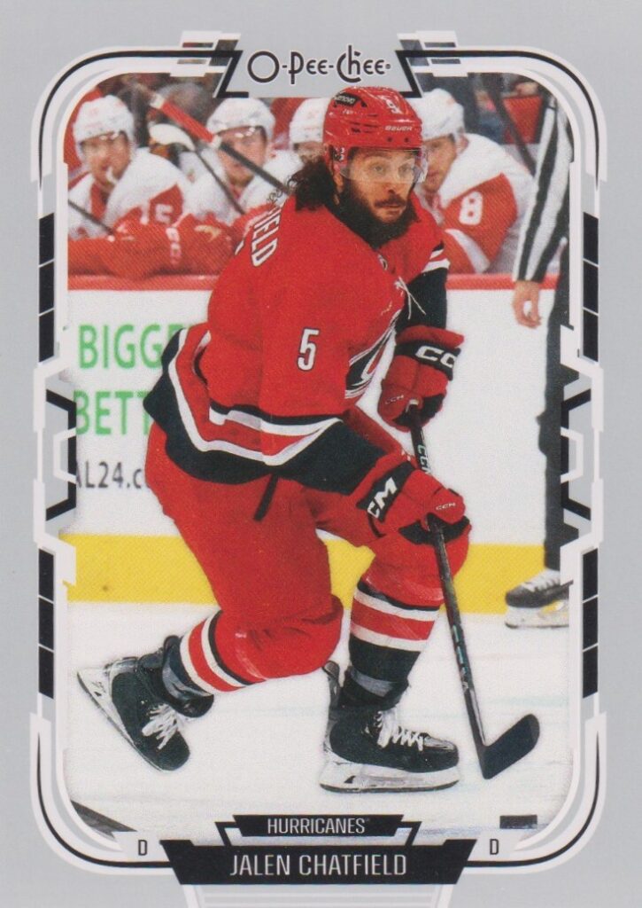 2025/26 O-Pee-Chee – Jalen Chatfield Carolina Hurricanes 361