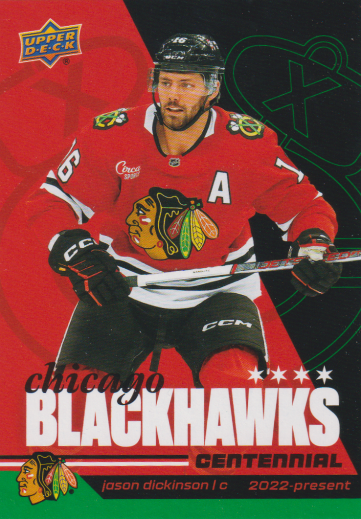2025/26 Chicago Blackhawks Centennial (hobby) – Jason Dickinson Chicago Blackhawks 71