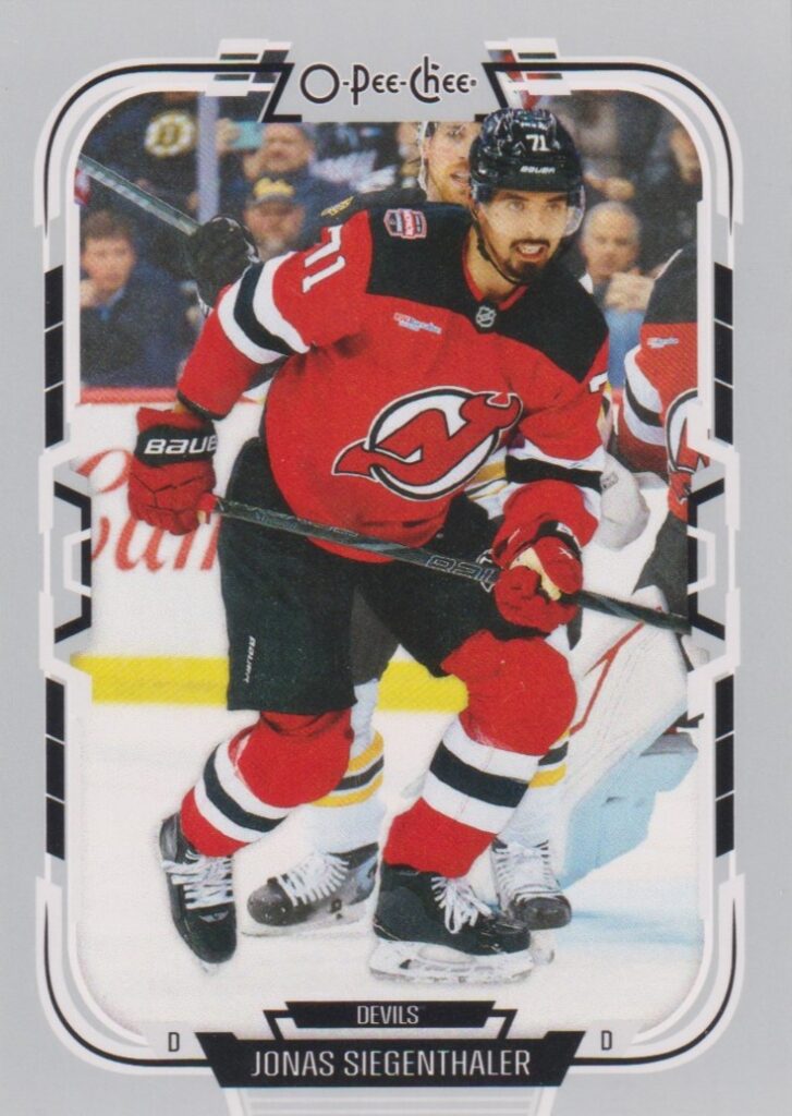 2025/26 O-Pee-Chee – Jonas Siegenthaler New Jersey Devils 398