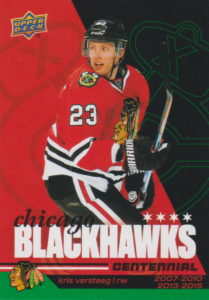 2025/26 Chicago Blackhawks Centennial (hobby) – Kris Versteeg Chicago Blackhawks 70