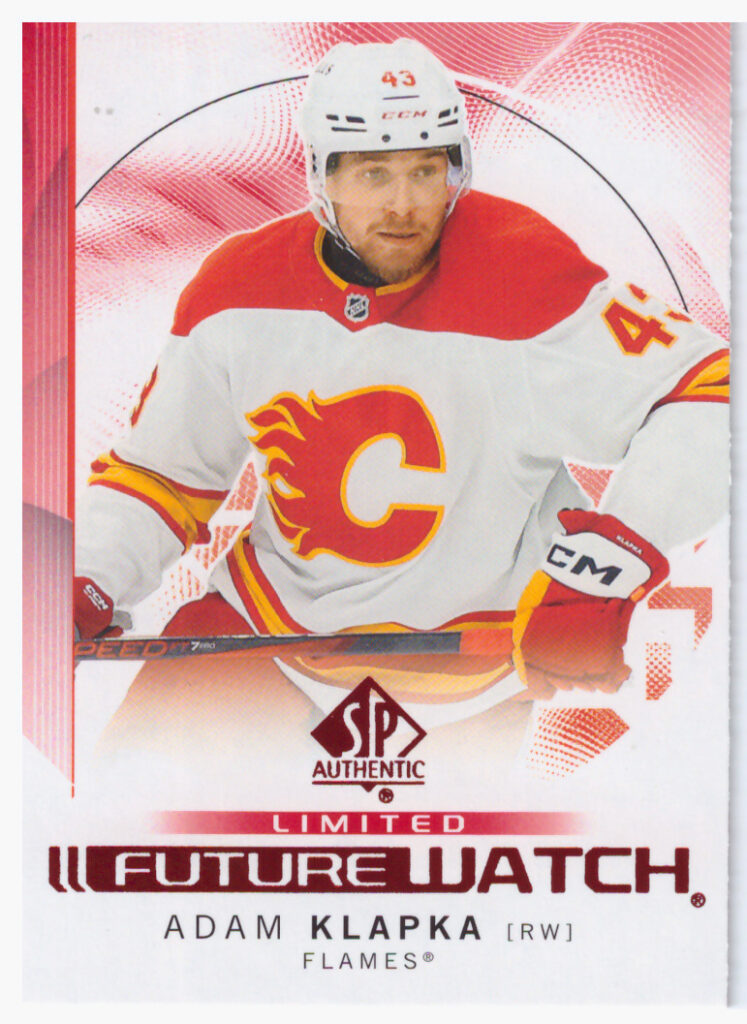 2024/25 SP Authentic – Adam Klapka Calgary Flames 112