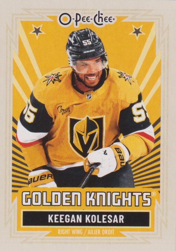 2025/26 O-Pee-Chee – Keegan Kolesar Vegas Golden Knights 475