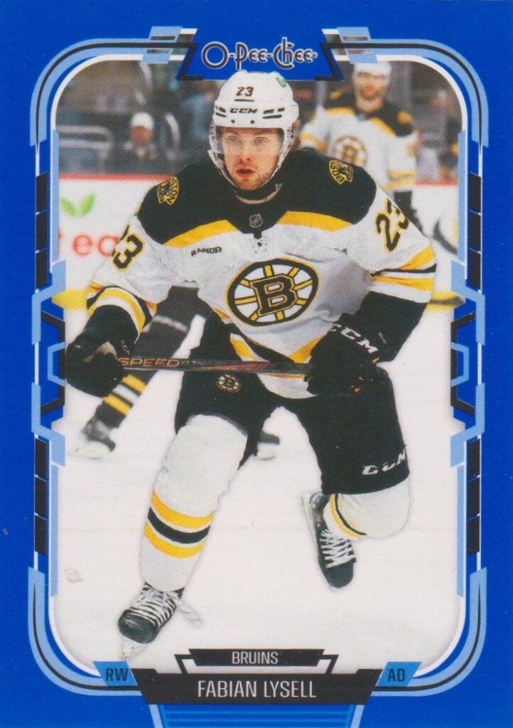 2025/26 O-Pee-Chee – Fabian Lysell Boston Bruins 106
