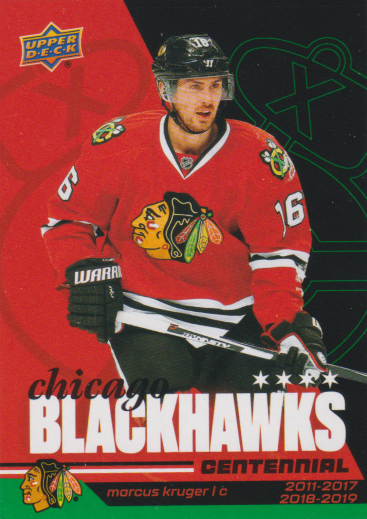 2025/26 Chicago Blackhawks Centennial (hobby) – Marcus Kruger Chicago Blackhawks 78