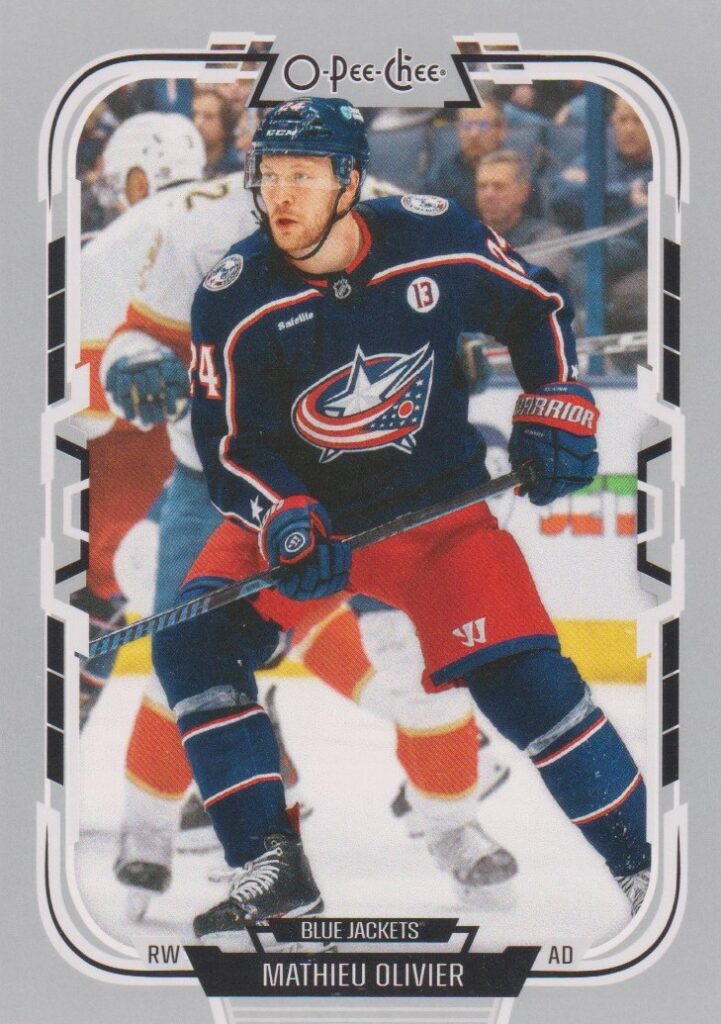 2025/26 O-Pee-Chee – Mathieu Olivier Columbus Blue Jackets 452