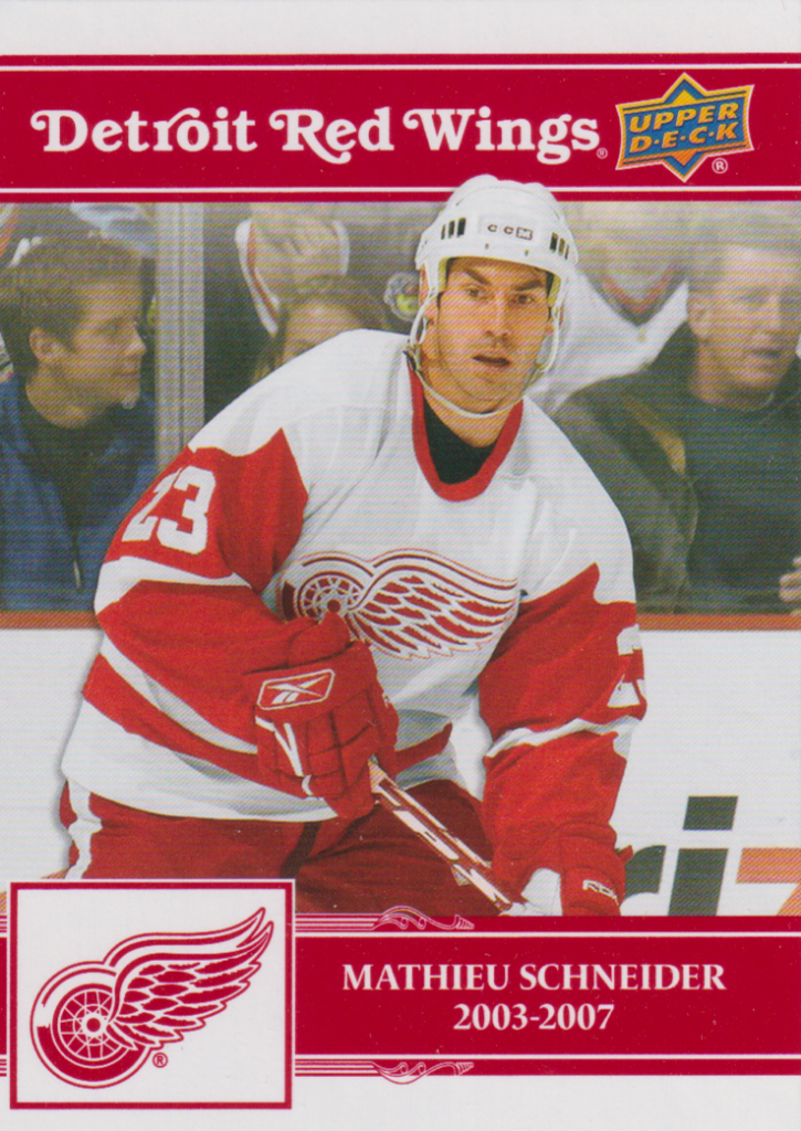 2025/26 Detroit Red Wings Centennial (hobby) – Mathieu Schneider Detroit Red Wings 94