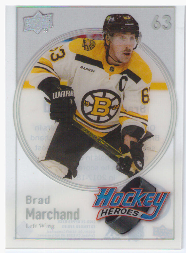 2023/24 UD Extended – Brad Marchand Boston Bruins HH-38