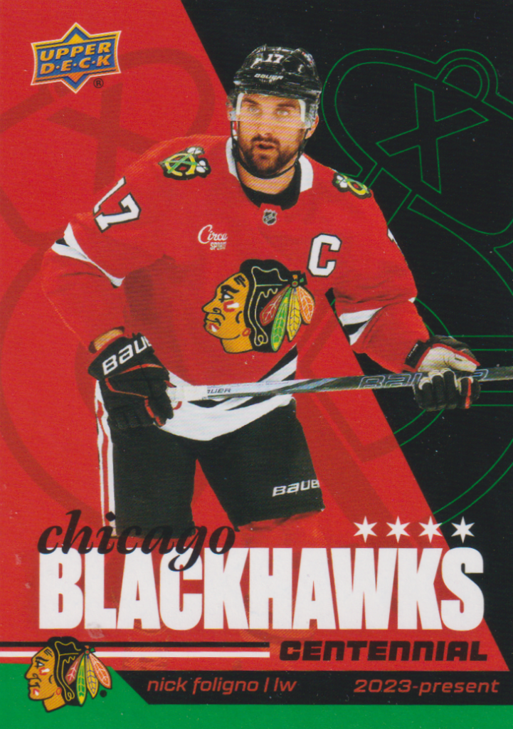 2025/26 Chicago Blackhawks Centennial (hobby) – Nick Foligno Chicago Blackhawks 37