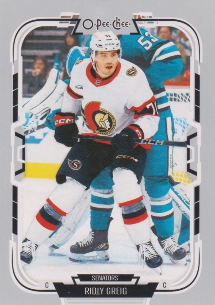 2025/26 O-Pee-Chee – Ridly Greig Ottawa Senators 49