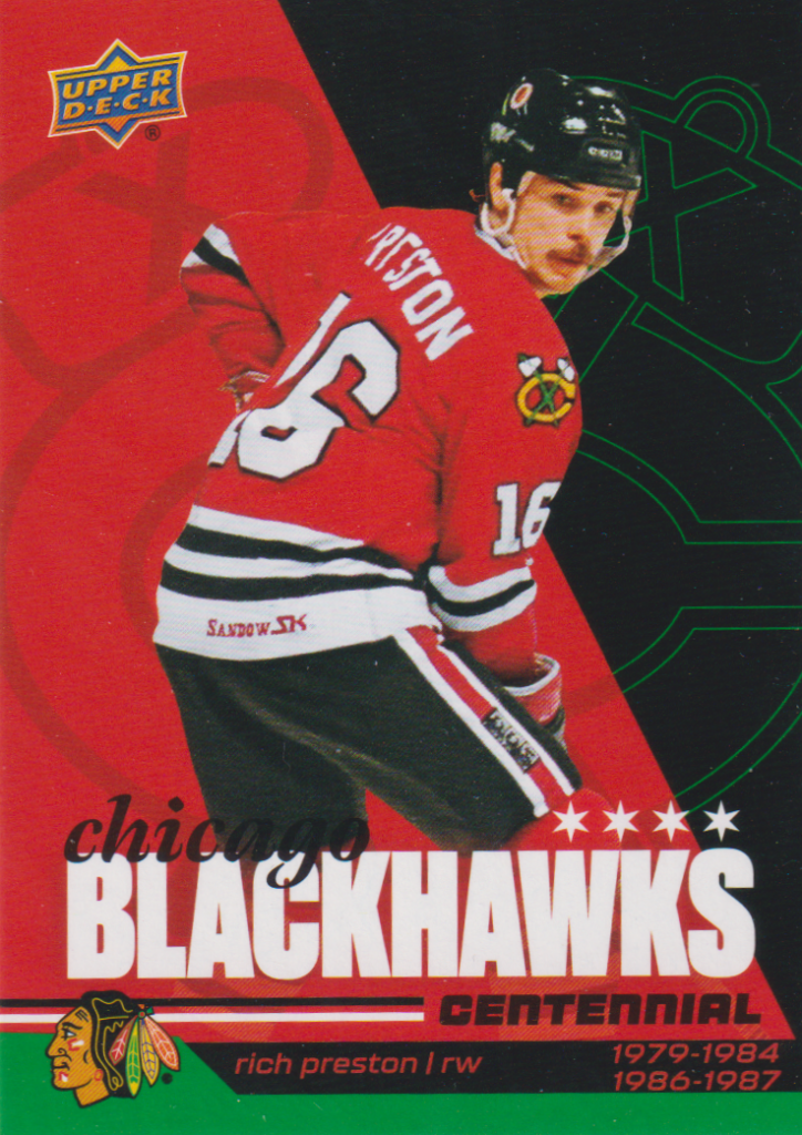 2025/26 Chicago Blackhawks Centennial (hobby) – Rich Preston Chicago Blackhawks 96
