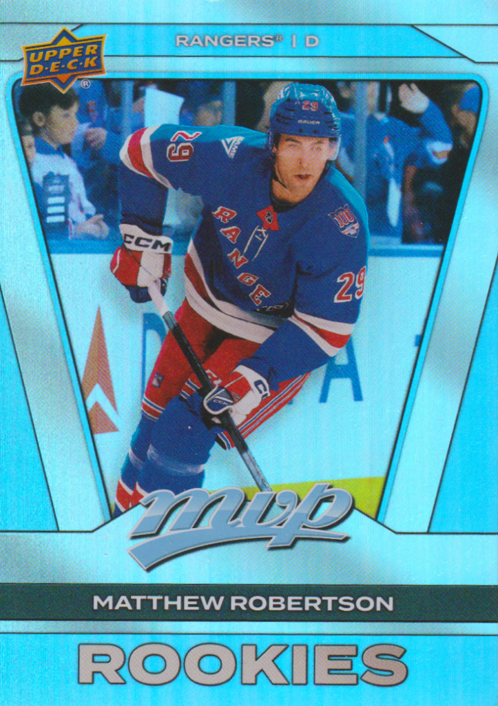2025/26 MVP Silver Collection – Matthew Robertson New York Rangers 261