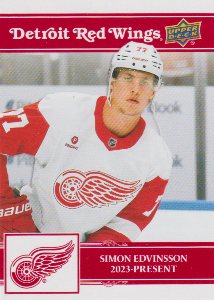 2025/26 Detroit Red Wings Centennial (hobby) – Simon Edvinsson Detroit Red Wings 88