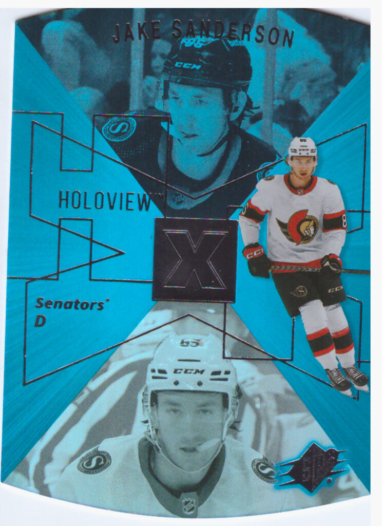 2023/24 UD Extended – Jake Sanderson Ottawa Senators SpX-29