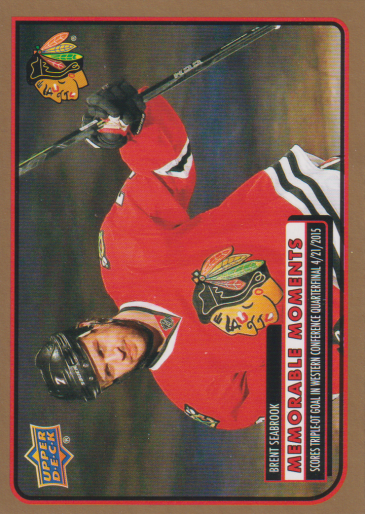 2025/26 Chicago Blackhawks Centennial (hobby) – Brent Seabrook Chicago Blackhawks MM-39