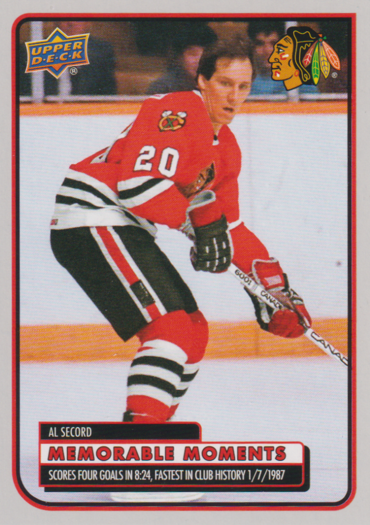 2025/26 Chicago Blackhawks Centennial (hobby) – Al Secord Chicago Blackhawks MM-13