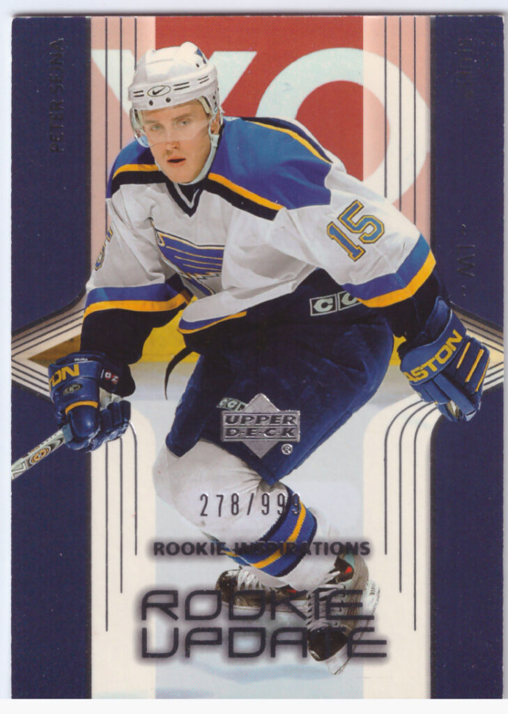 2003/04 Rookie Update – Peter Sejna St. Louis Blues 137   /999