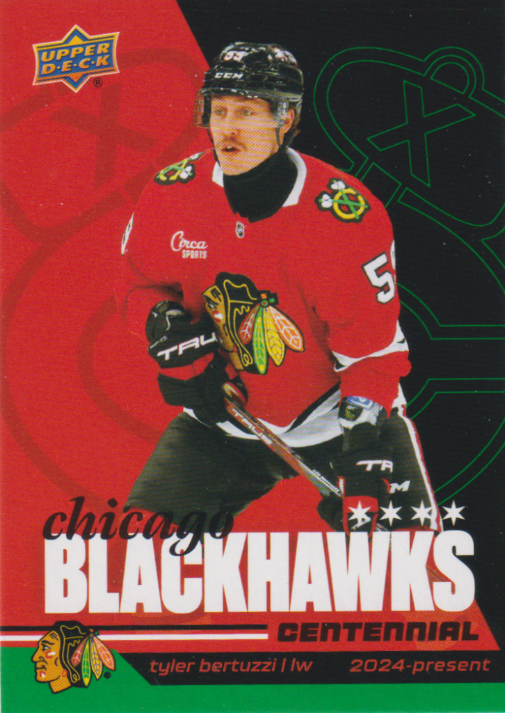 2025/26 Chicago Blackhawks Centennial (hobby) – Tyler Bertuzzi Chicago Blackhawks 21