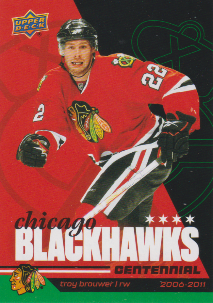2025/26 Chicago Blackhawks Centennial (hobby) – Troy Brouwer Chicago Blackhawks 43
