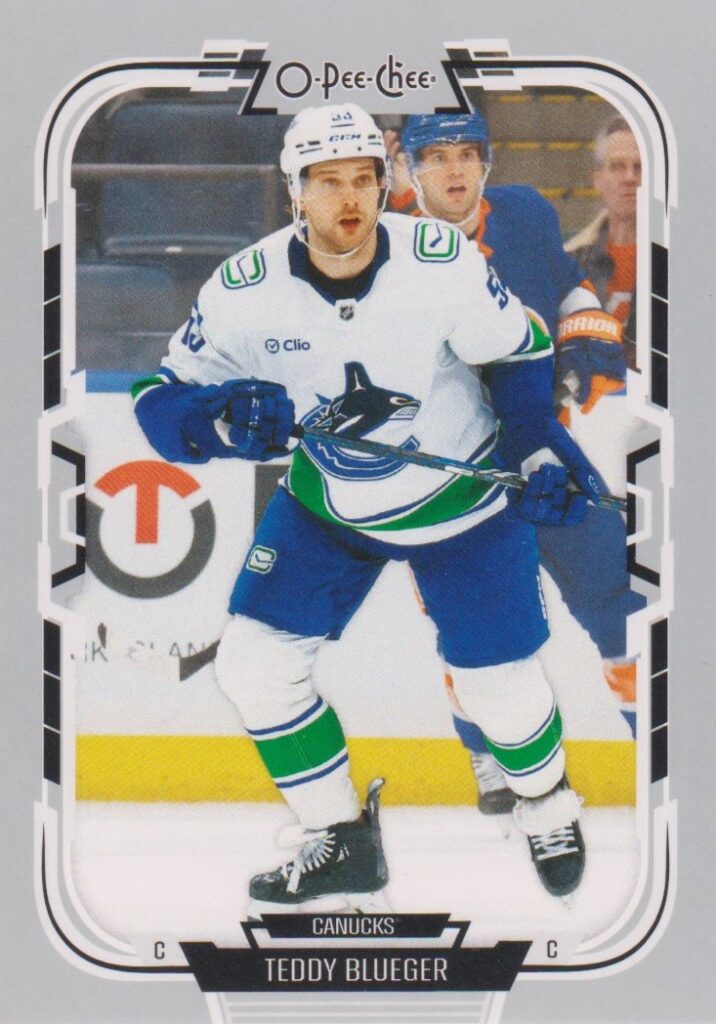 2025/26 O-Pee-Chee – Teddy Blueger Vancouver Canucks 80