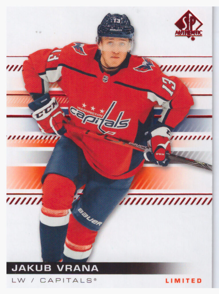 2019/20 SP Authentic – Jakub Vrána Washington Capitals 29