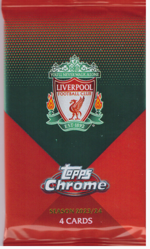 2023/24 Topps Chrome FC Liverpool hobby balíček
