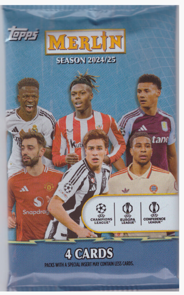 2024/25 Topps Chrome Merlin UEFA blaster balíček