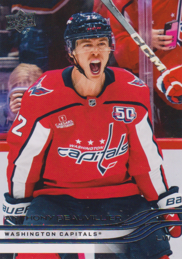 2025/26 Upper Deck Series 2 – Anthony Beauvillier Washington Capitals 437