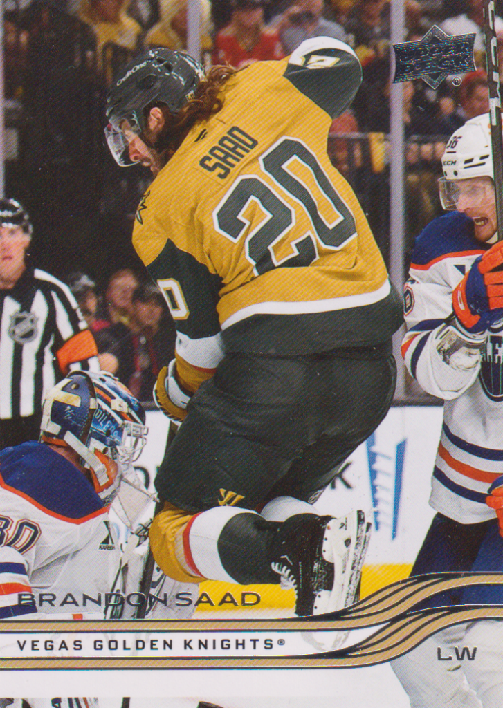 2025/26 Upper Deck Series 2 – Brandon Saad Vegas Golden Knights 431