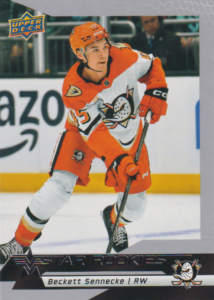 2025/26 Star Rookies – Beckett Sennecke Anaheim Ducks 1