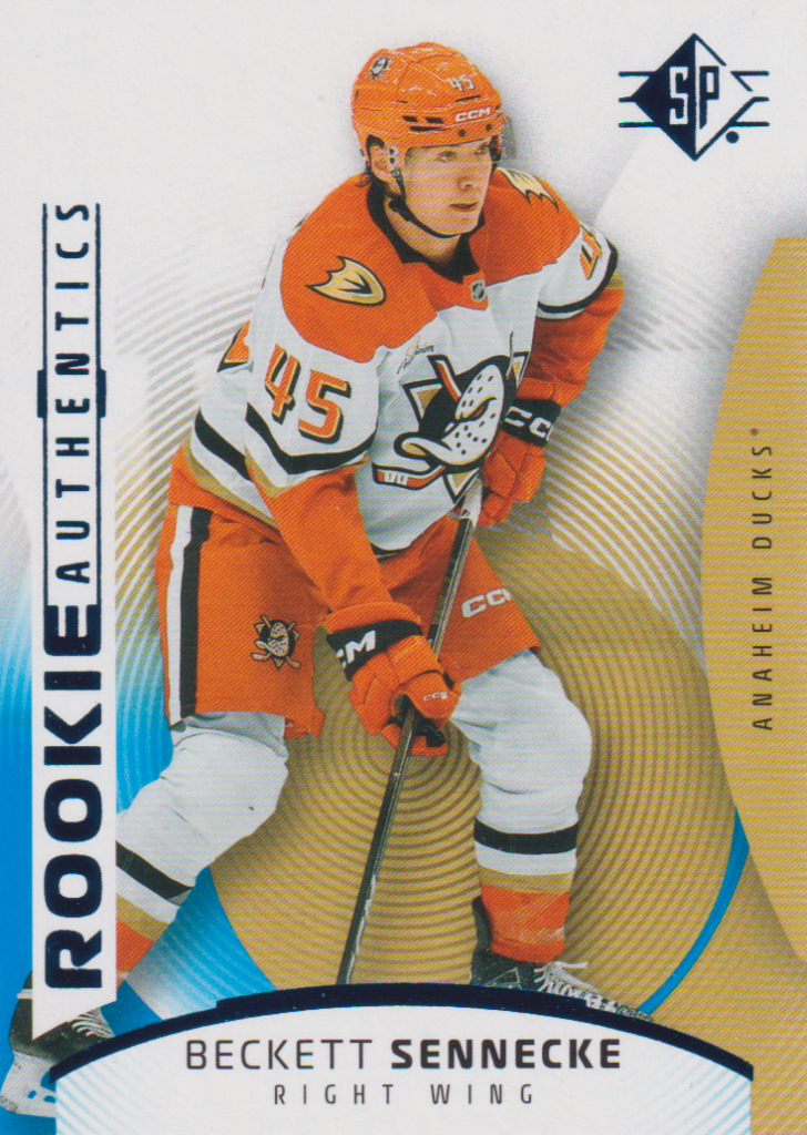 2025/26 UD SP – Beckett Sennecke Anaheim Ducks 108