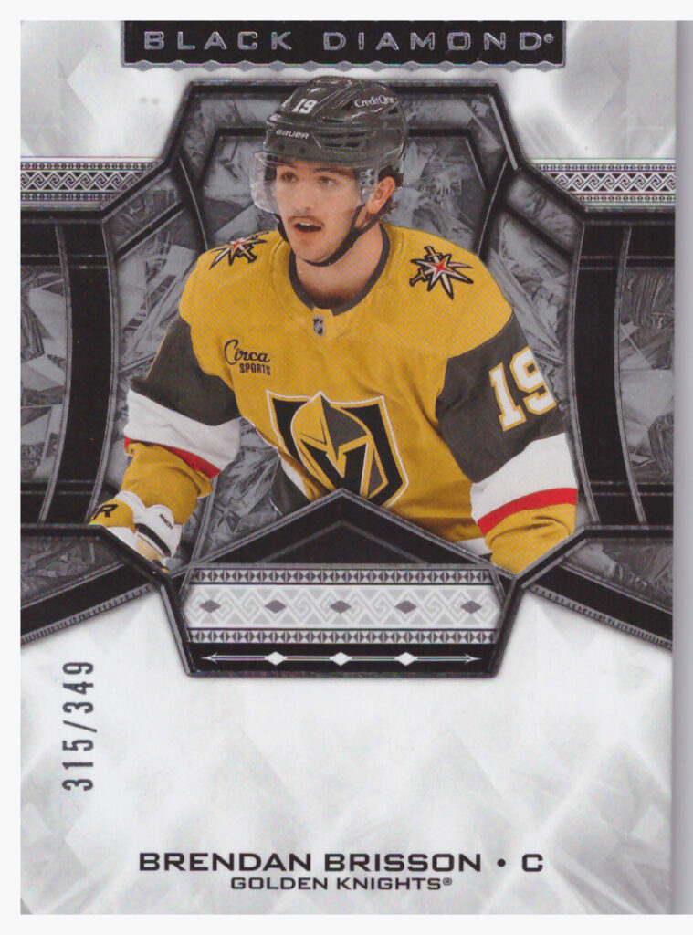 2024/25 Black Diamond – Brendan Brisson Las Vegas Golden Knights BDB-BB   /349