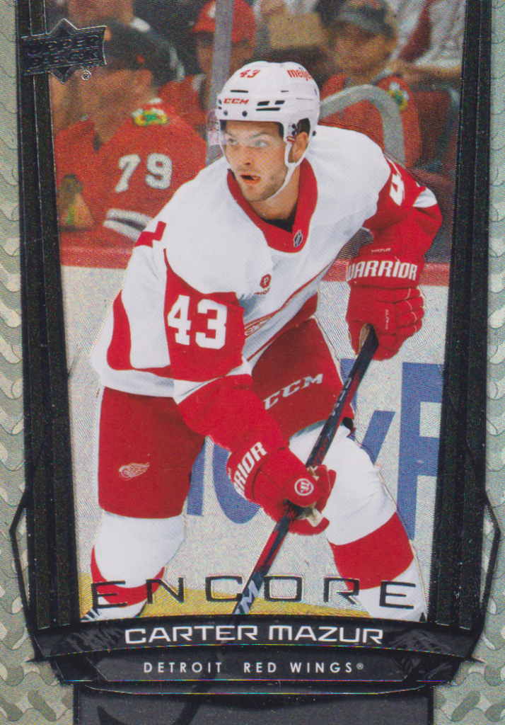 2025/26 Upper Deck Series 2 – Carter Mazur Detroit Red Wings E-133