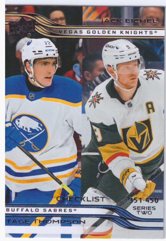 2025/26 Upper Deck Series 2 – Tage Thompson, Jack Eichel 450