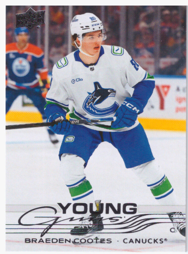 2025/26 Upper Deck Series 2 – Braeden Cootes Vancouver Canucks 497