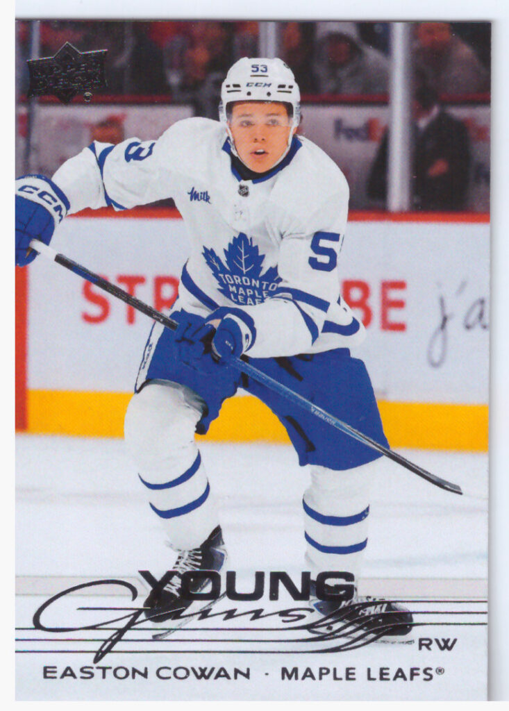 2025/26 Upper Deck Series 2 – Easton Cowan Toronto Maple Leafs 462
