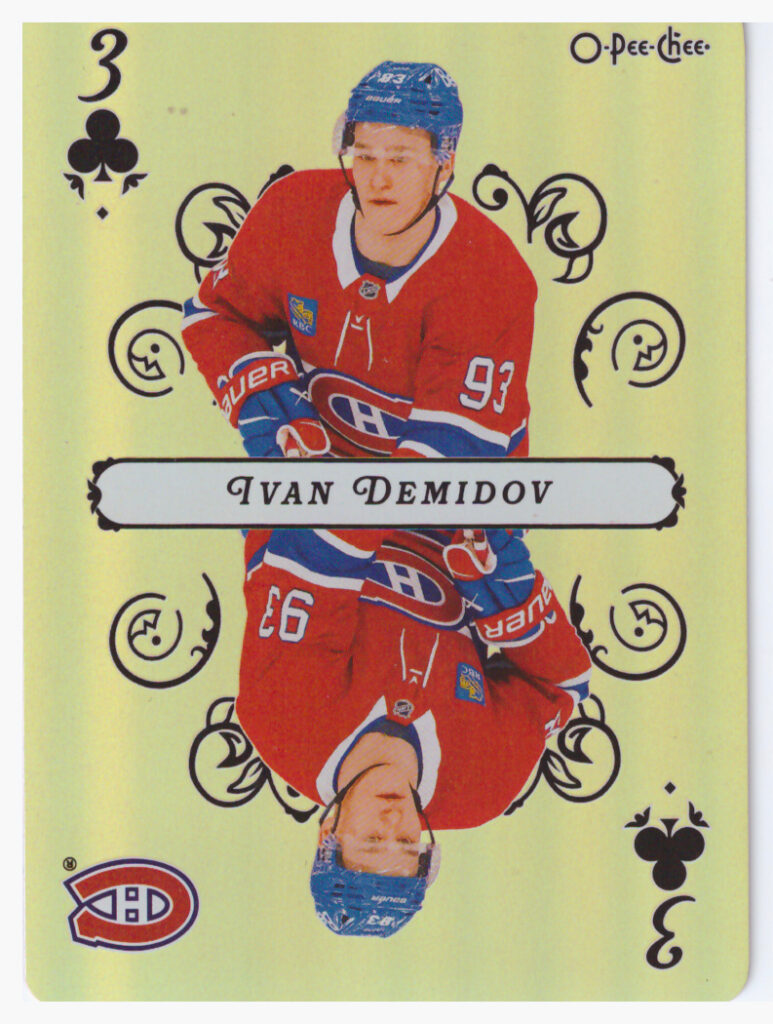 2025/26 O-Pee-Chee – Ivan Demidov Montreal Canadiens 3