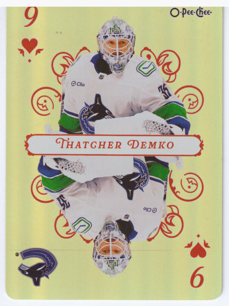 2025/26 O-Pee-Chee – Thatcher Demko Vancouver Canucks 9