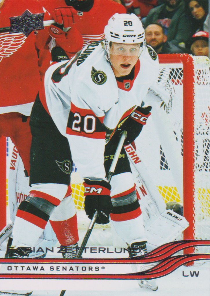 2025/26 Upper Deck Series 2 – Fabian Zetterlund Ottawa Senators 371