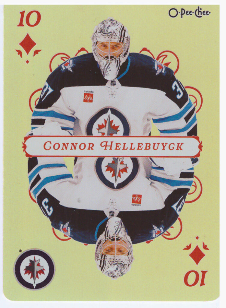 2025/26 O-Pee-Chee – Connor Hellebuyck Winnipeg Jets 10