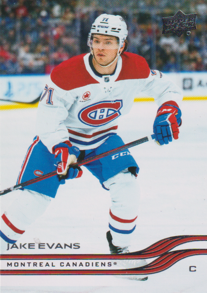 2025/26 Upper Deck Series 2 – Jake Evans Montreal Canadiens 343