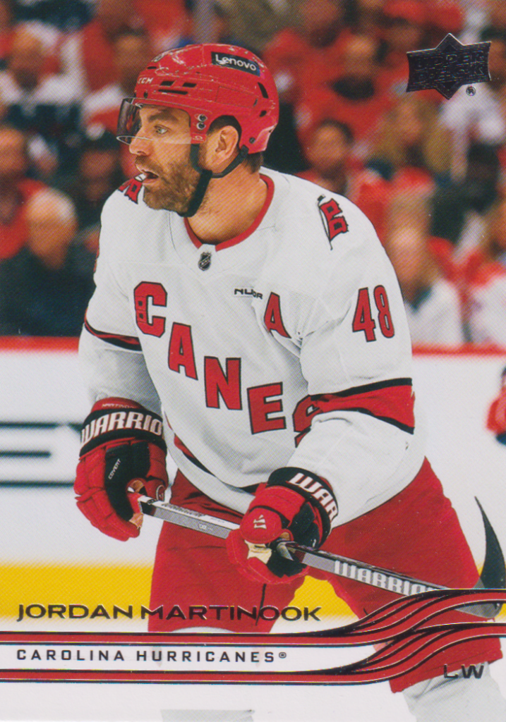 2025/26 Upper Deck Series 2 – Jordan Martinook Carolina Hurricanes 282
