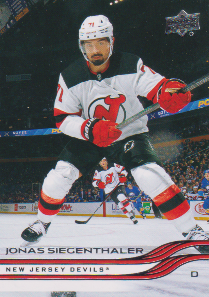 2025/26 Upper Deck Series 2 – Jonas Siegenthaler New Jersey Devils 354