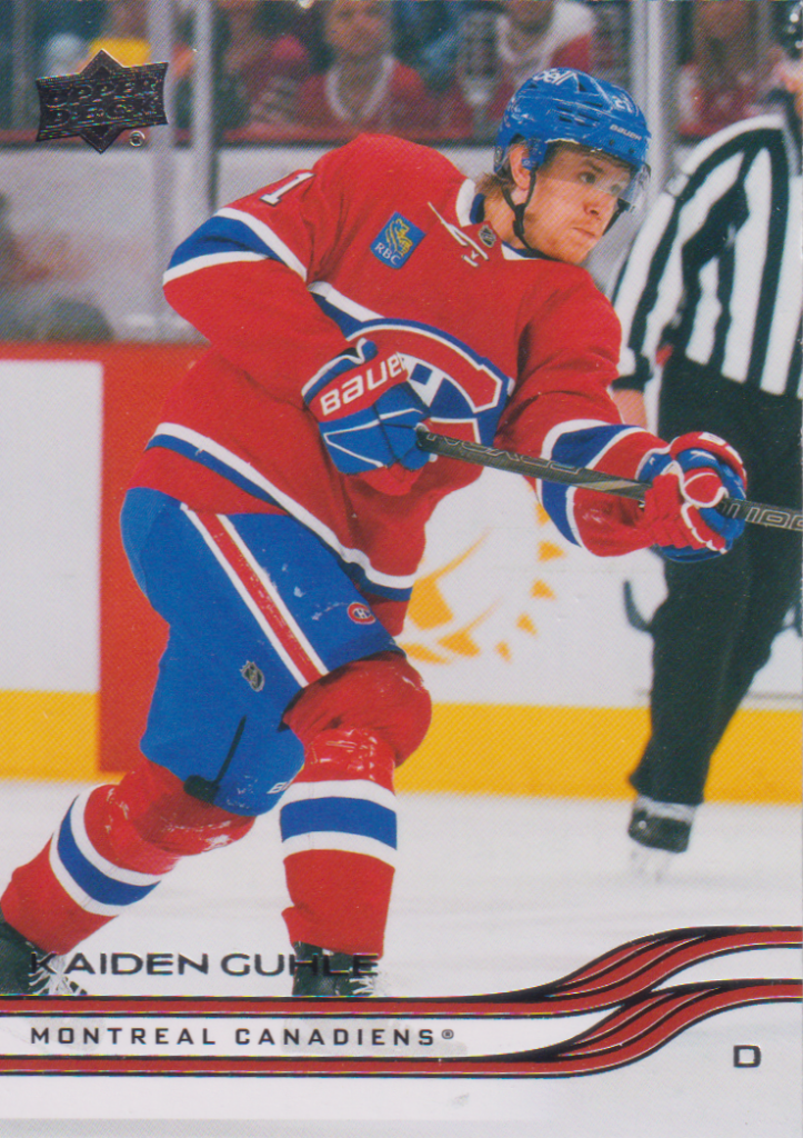 2025/26 Upper Deck Series 2 – Kaiden Guhle Montreal Canadiens 342