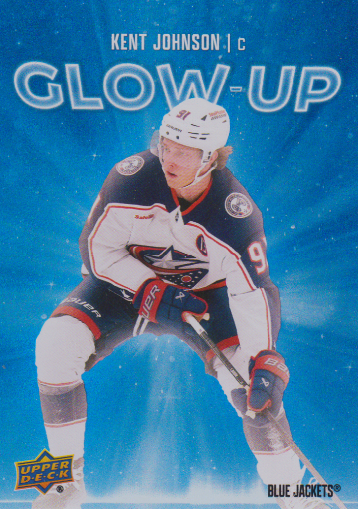 2025/26 Upper Deck Series 2 – Kent Johnson Columbus Blue Jackets GU-4