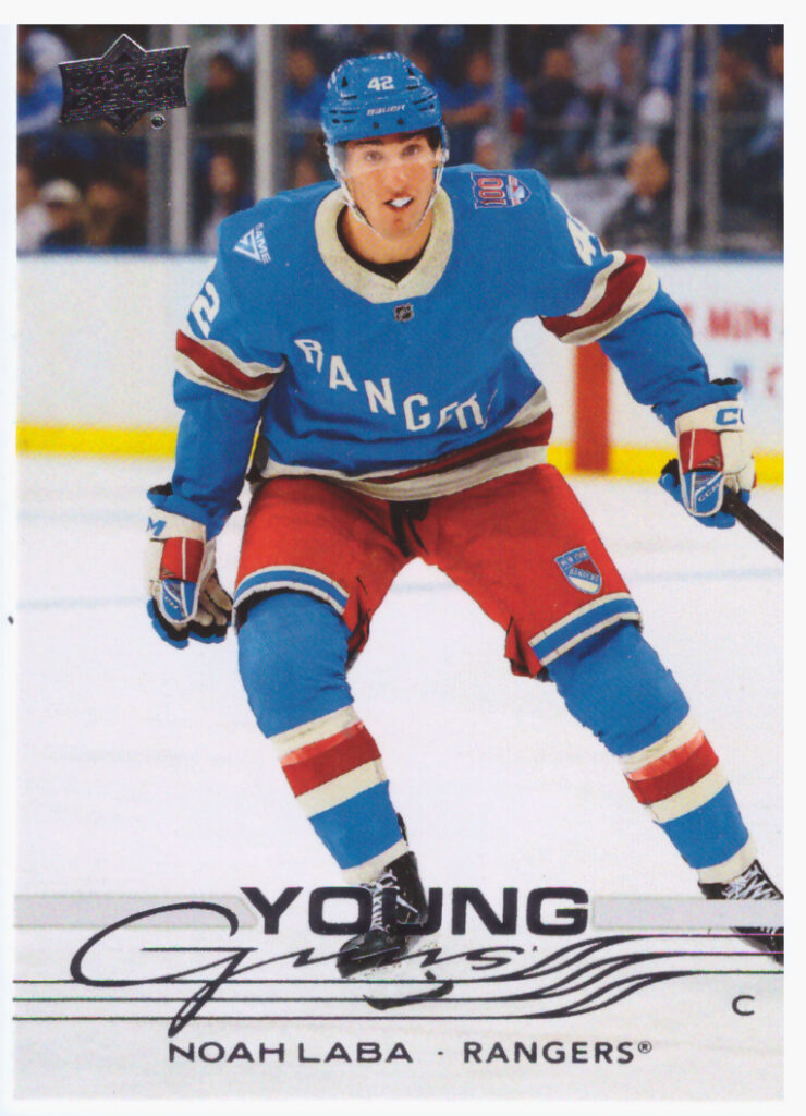 2025/26 Upper Deck Series 2 – Noah Laba New York Rangers 463