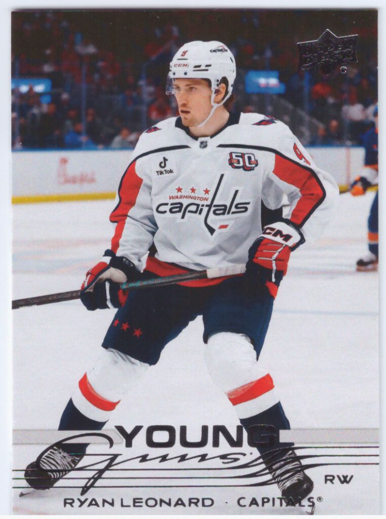 2025/26 Upper Deck Series 1 – Ryan Leonard Washington Capitals 238