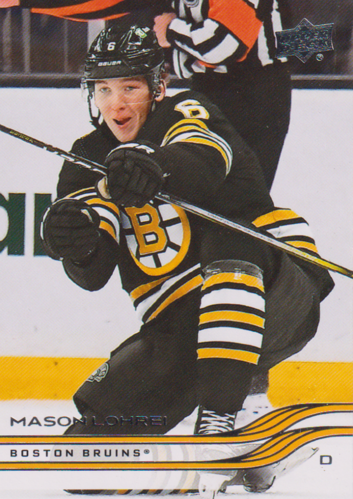 2025/26 Upper Deck Series 2 – Mason Lohrei Boston Bruins 259