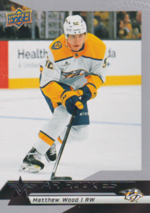 2025/26 Star Rookies – Matthew Wood Nashville Predators 16