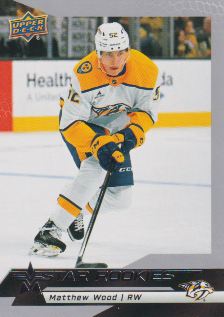 2025/26 Star Rookies – Matthew Wood Nashville Predators 16